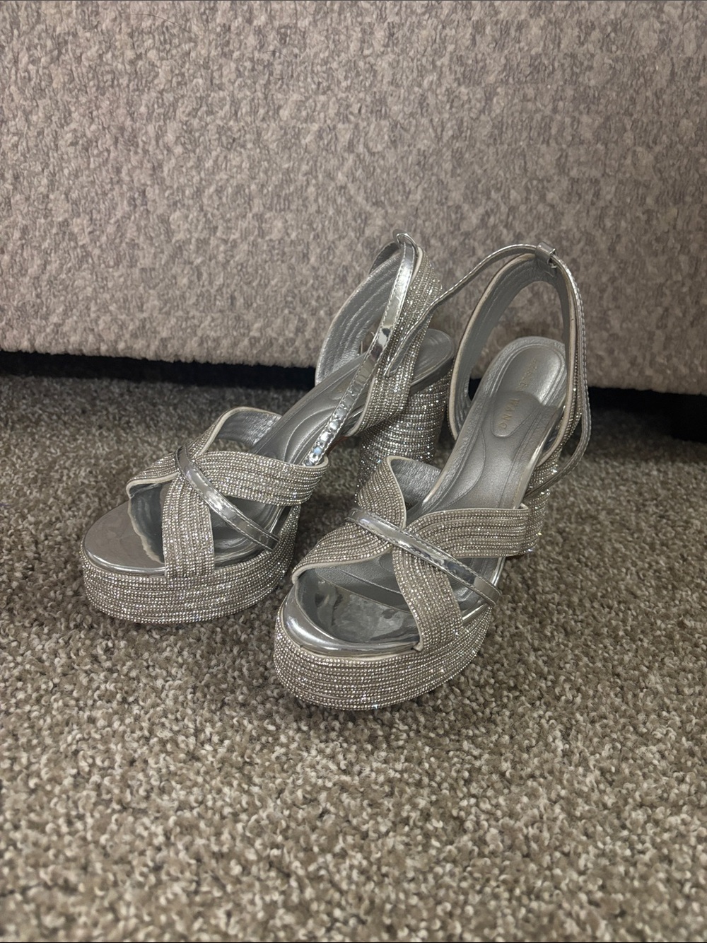 Azalea wang rhinestone heels